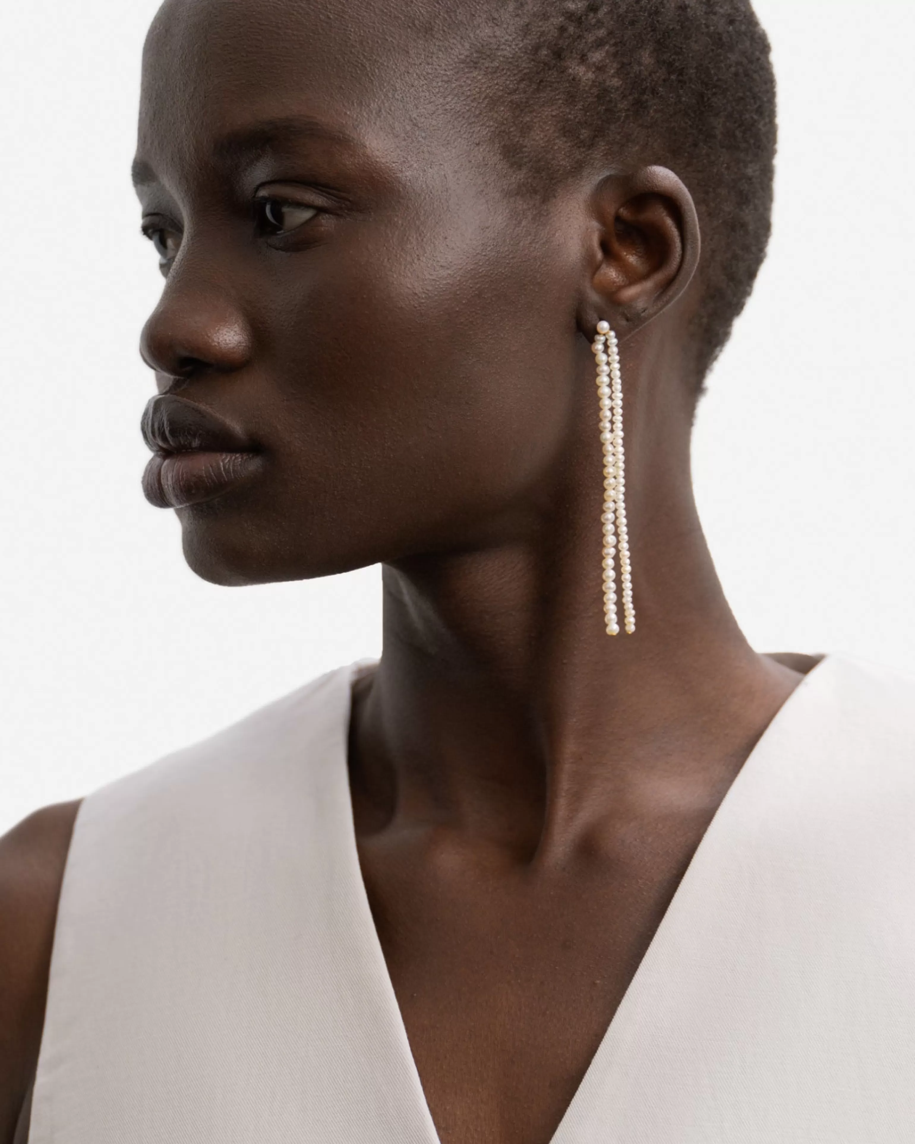 Pearls | Drop^BRUNA The Label Allegro Earrings 18k Gold Vermeil & Pearls