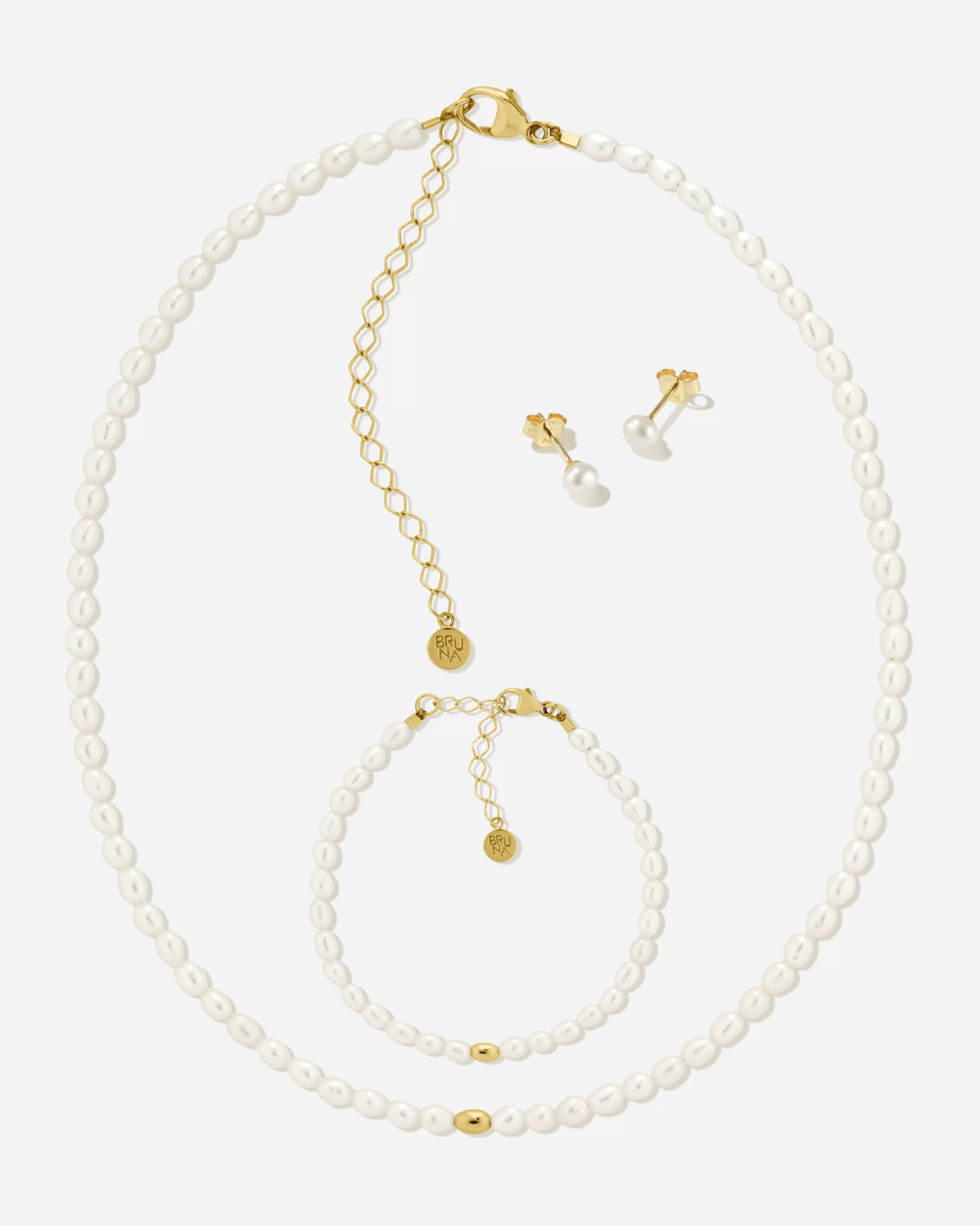 Pearl Jewelry^BRUNA The Label Antibes Set 18k Gold Vermeil