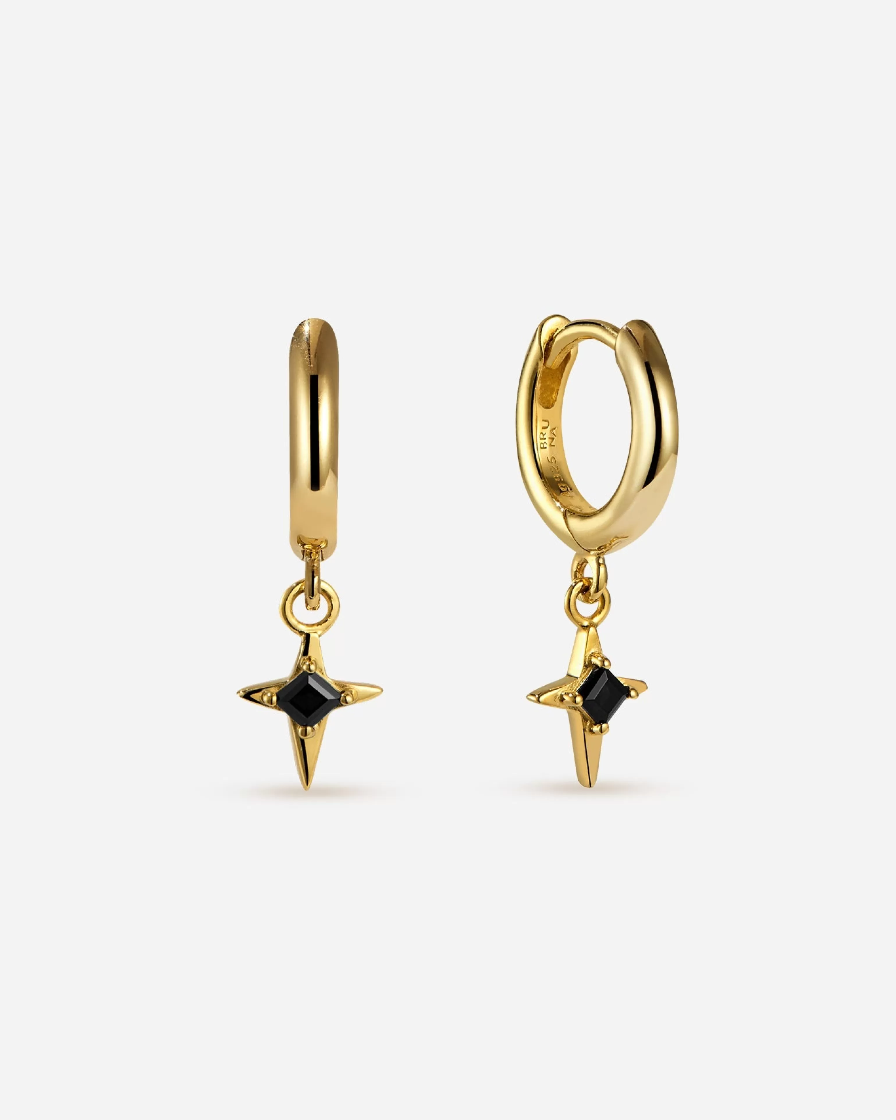 Charm Hoops | Hoops^BRUNA The Label Aurore Onyx Mini Hoops