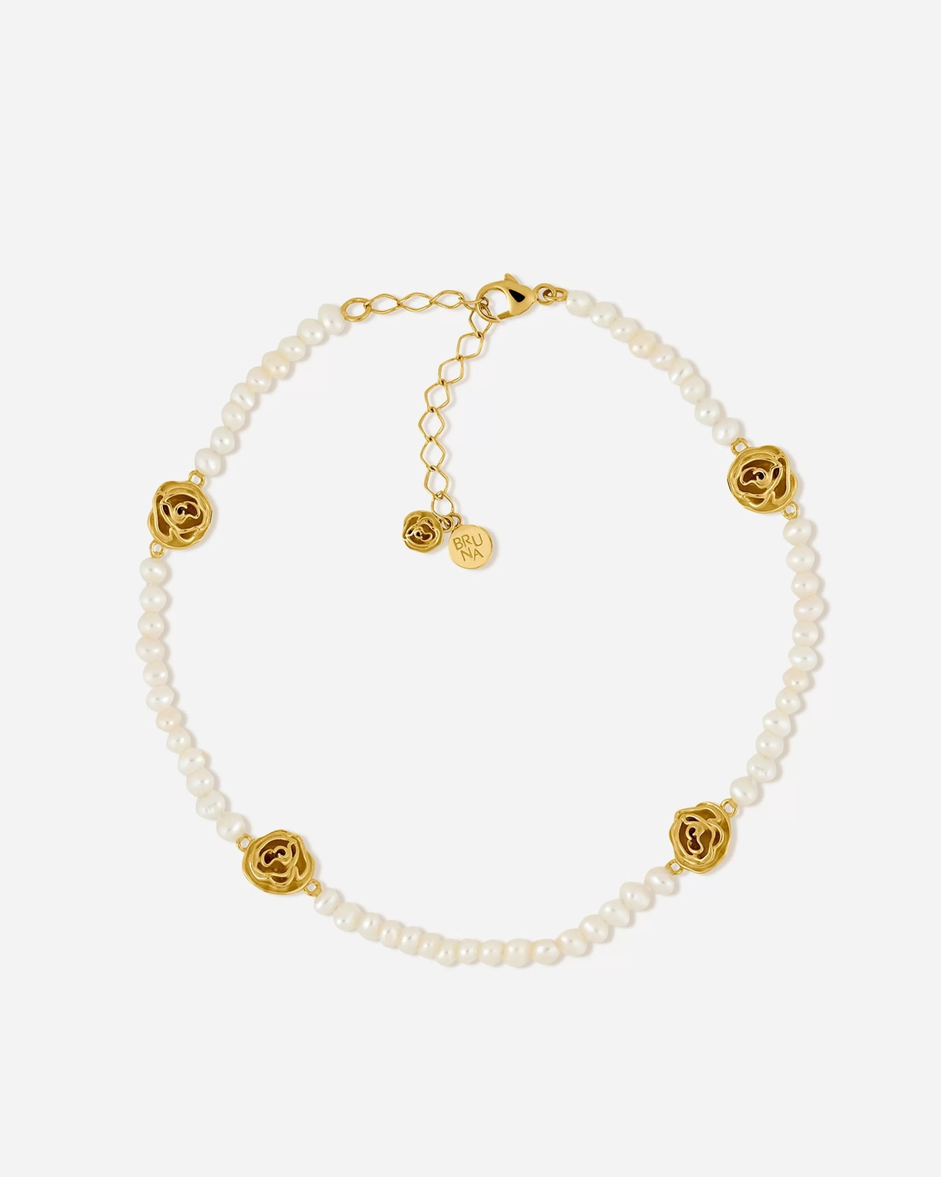 Pearl Anklets^BRUNA The Label Basque Anklet 18k Gold Vermeil & Pearls