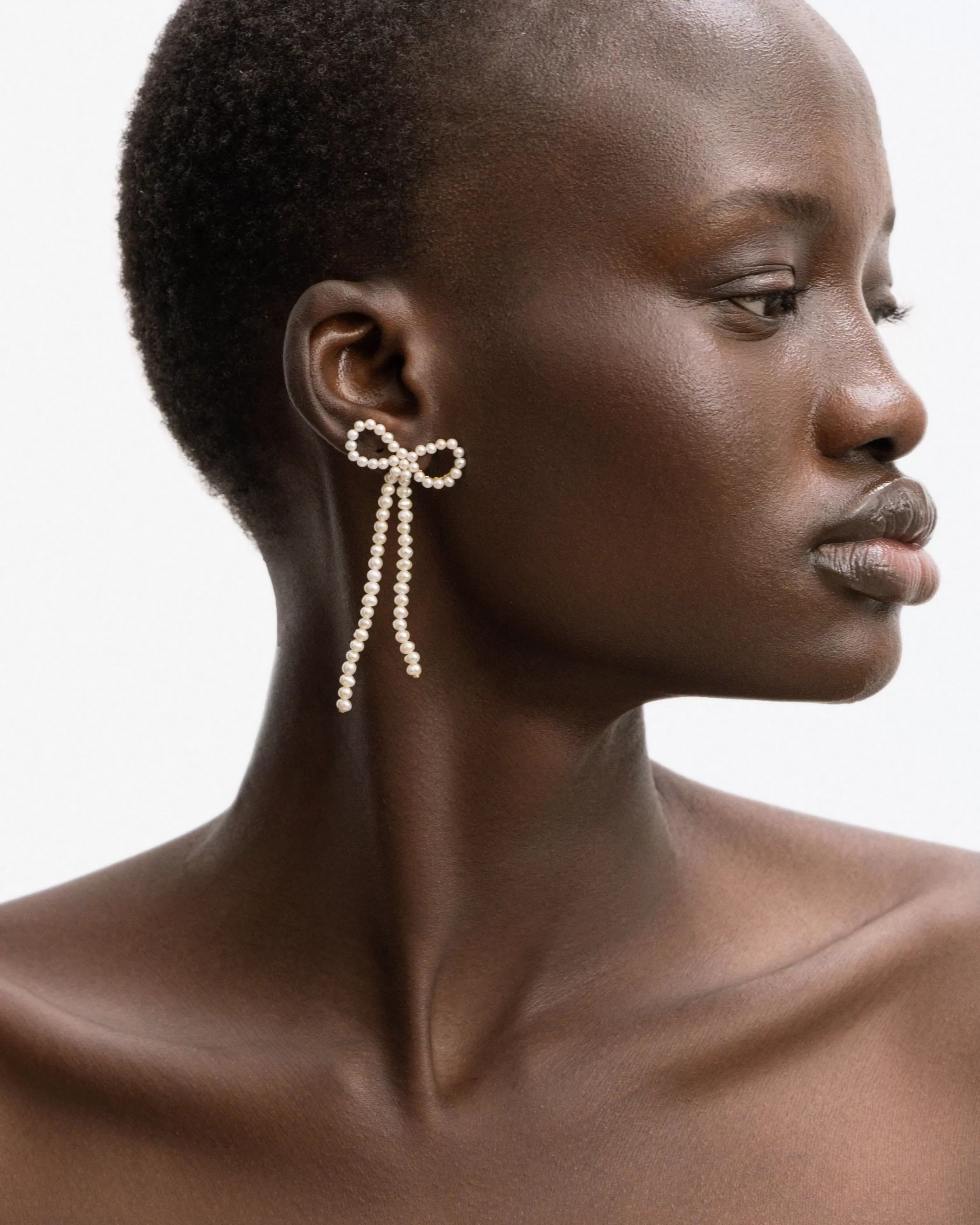 Drop | Pearls^BRUNA The Label Chéri Earrings 18k Gold Vermeil & Pearls