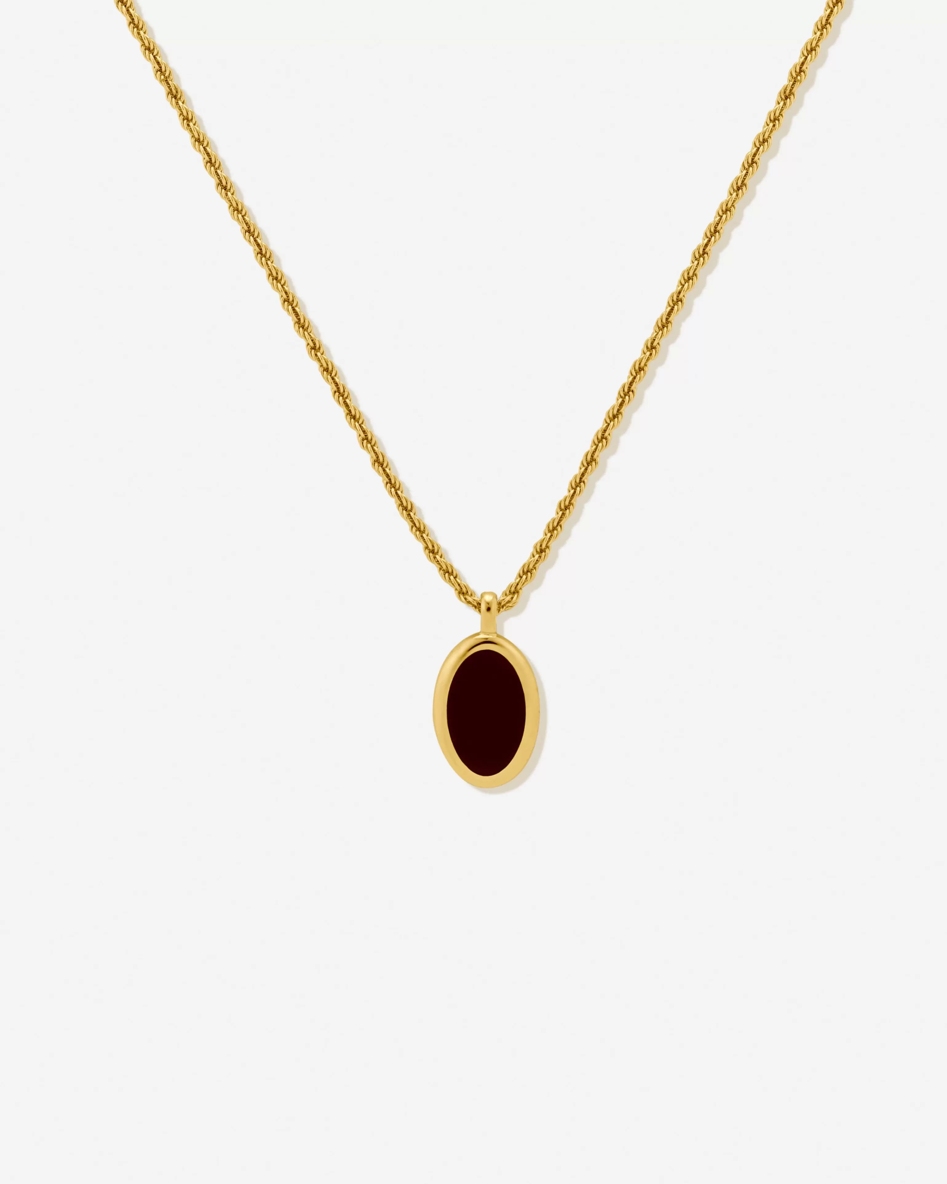 Pendants^BRUNA The Label Como Onyx Necklace 18k Gold Vermeil & Gemstones