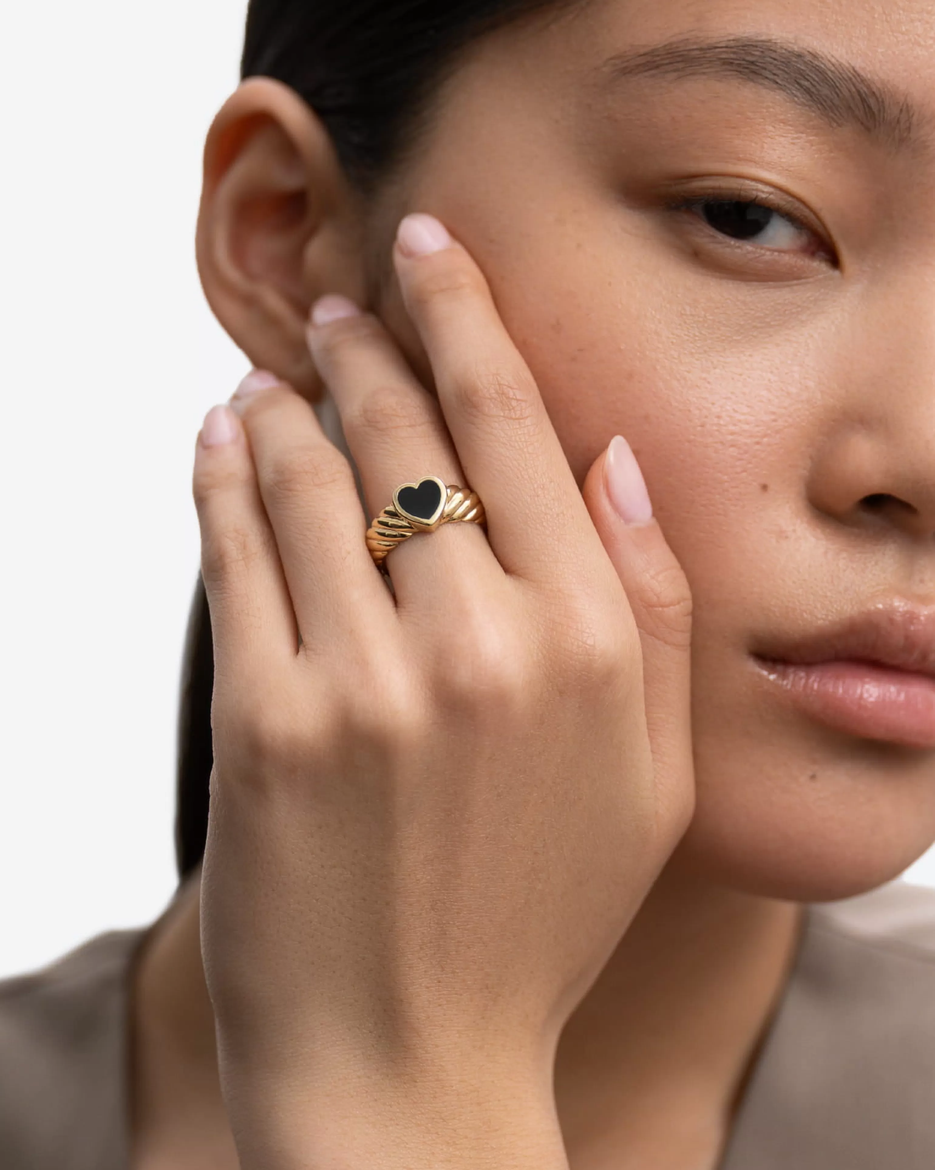 Stacking Rings | Gemstones^BRUNA The Label Corvina Onyx Ring 18k Gold Vermeil & Gemstones