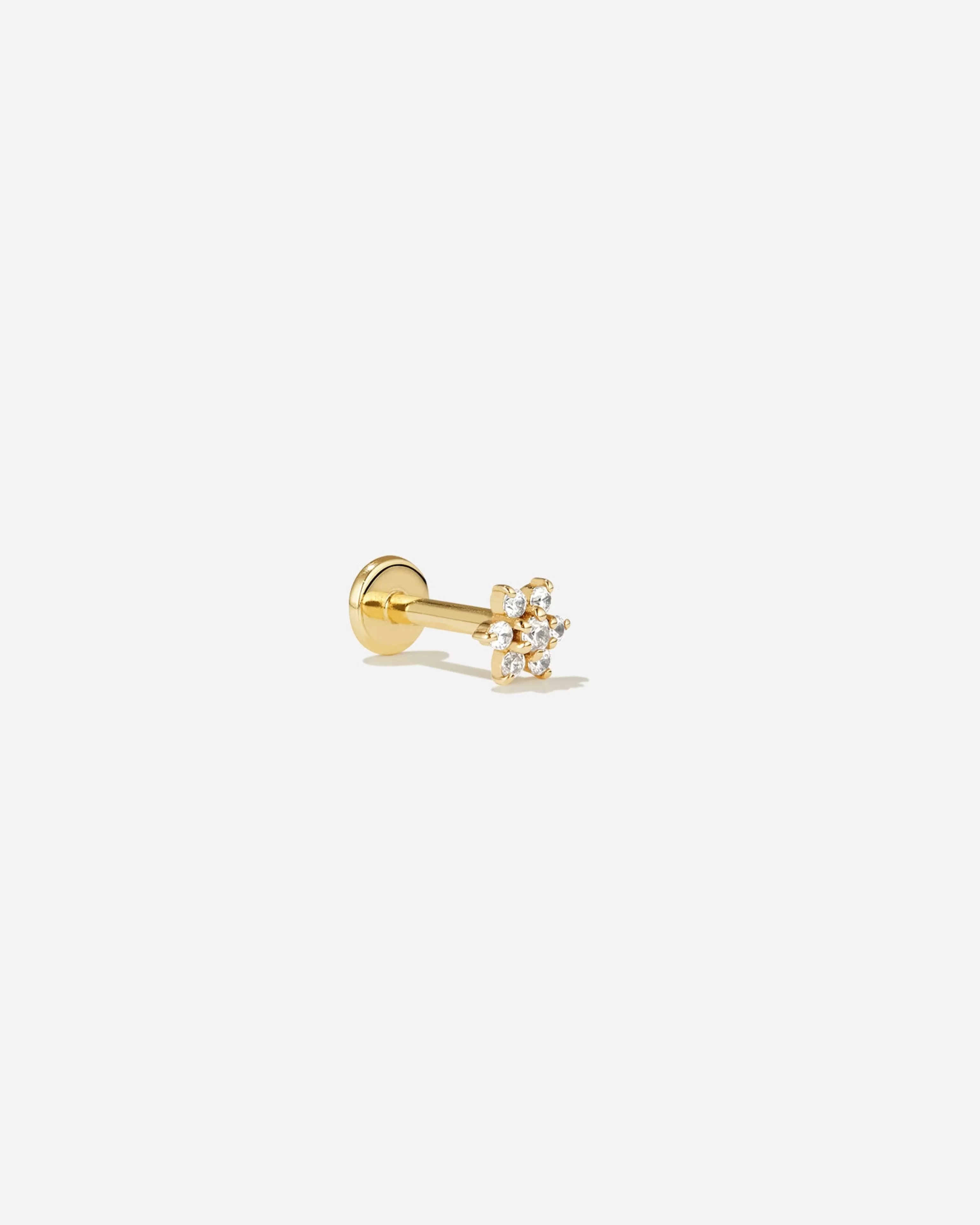 All Body Jewelry^BRUNA The Label Etoile Threaded Stud 14k Yellow Gold & Laboratory-grown Diamonds