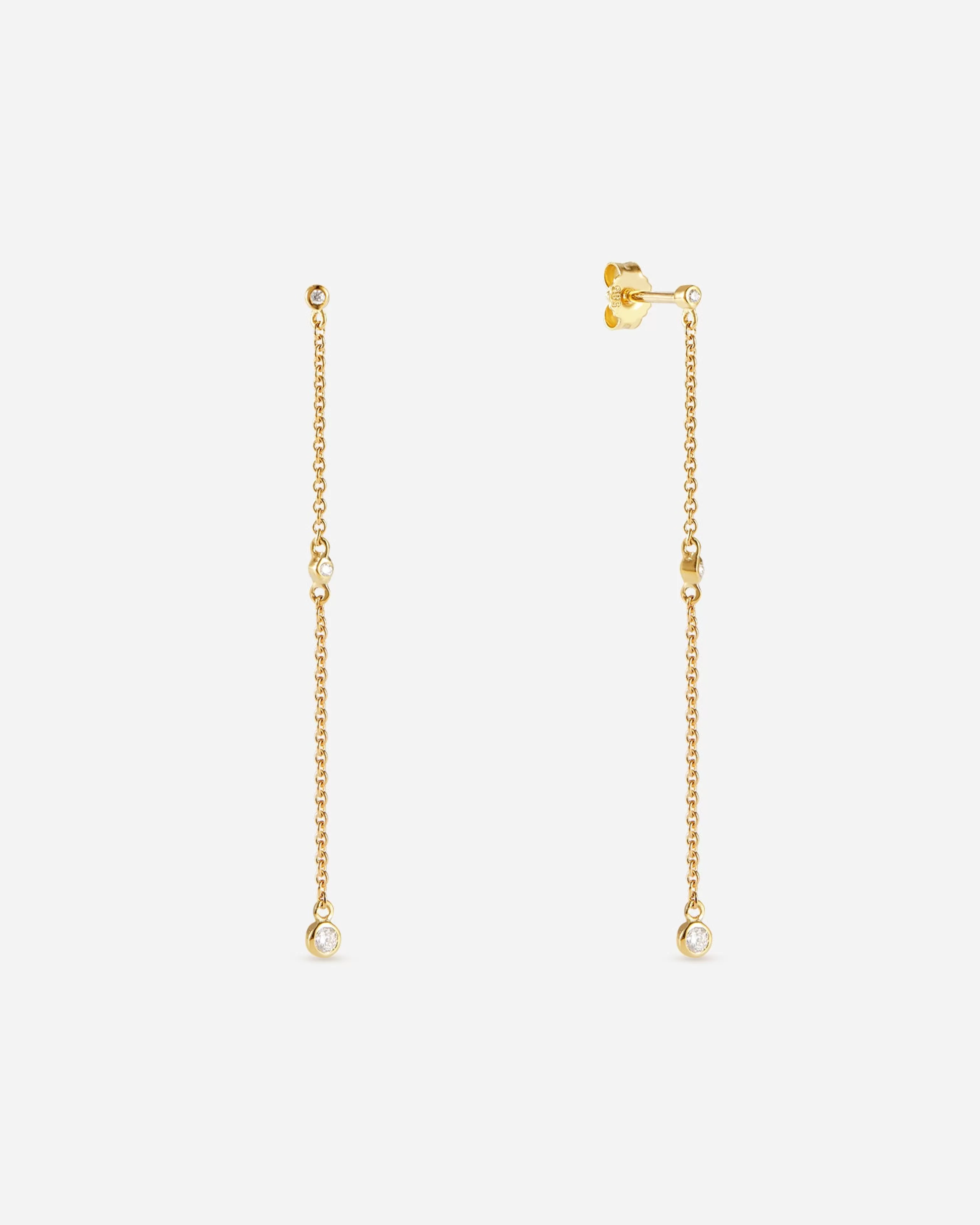 Drop^BRUNA The Label Favola Drop Earrings 14k Yellow Gold & Laboratory-grown Diamonds