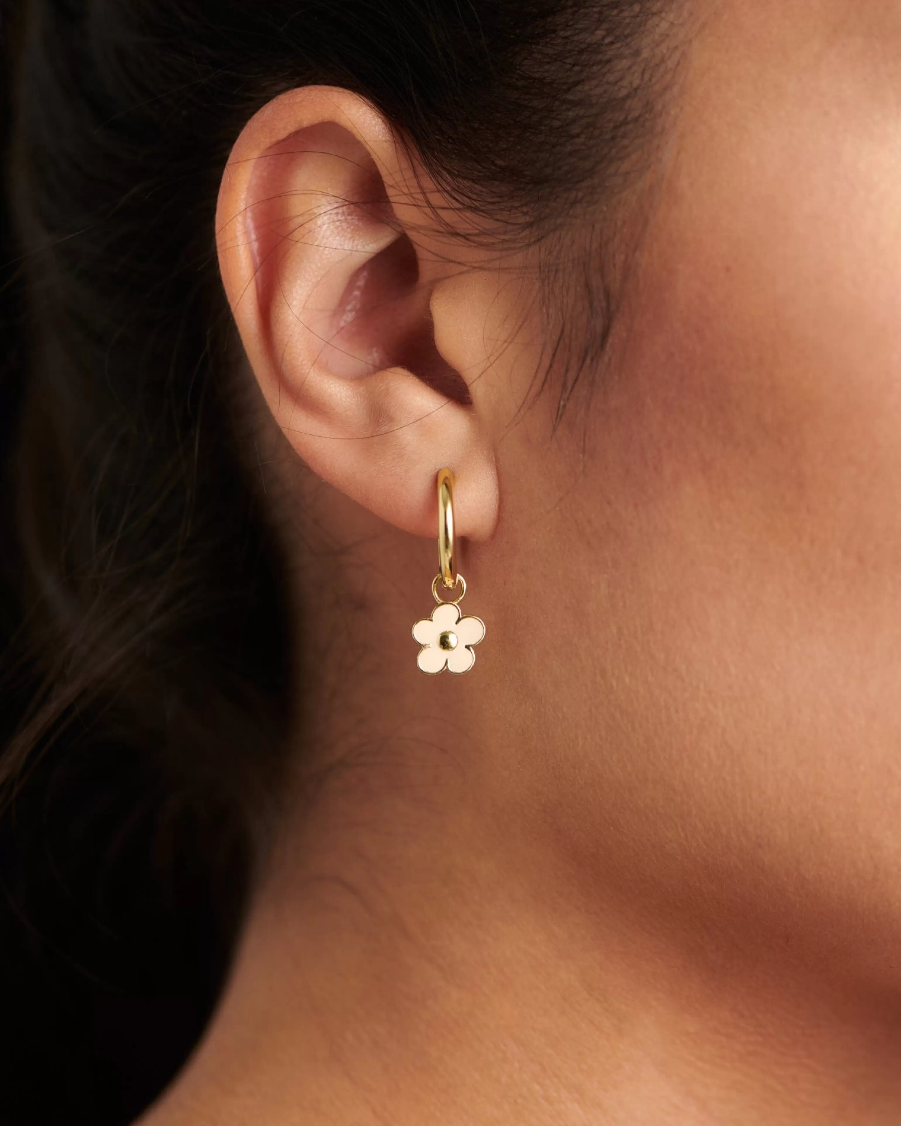 Earrings | Necklace Charms^BRUNA The Label Fleur Small Charm Seashell 18k Gold Vermeil & Enamel