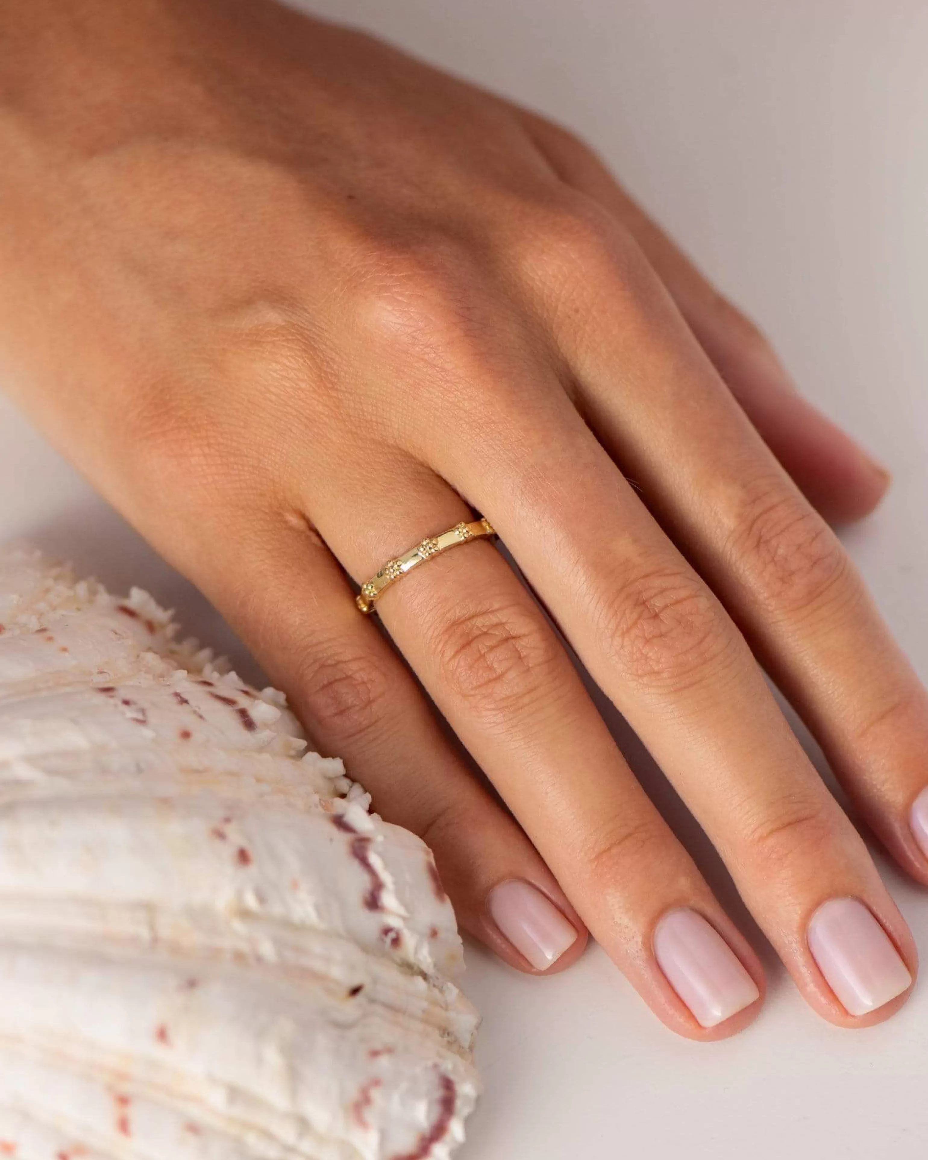 Stacking Rings | Delicate^BRUNA The Label Floret Ring 18k Gold Vermeil