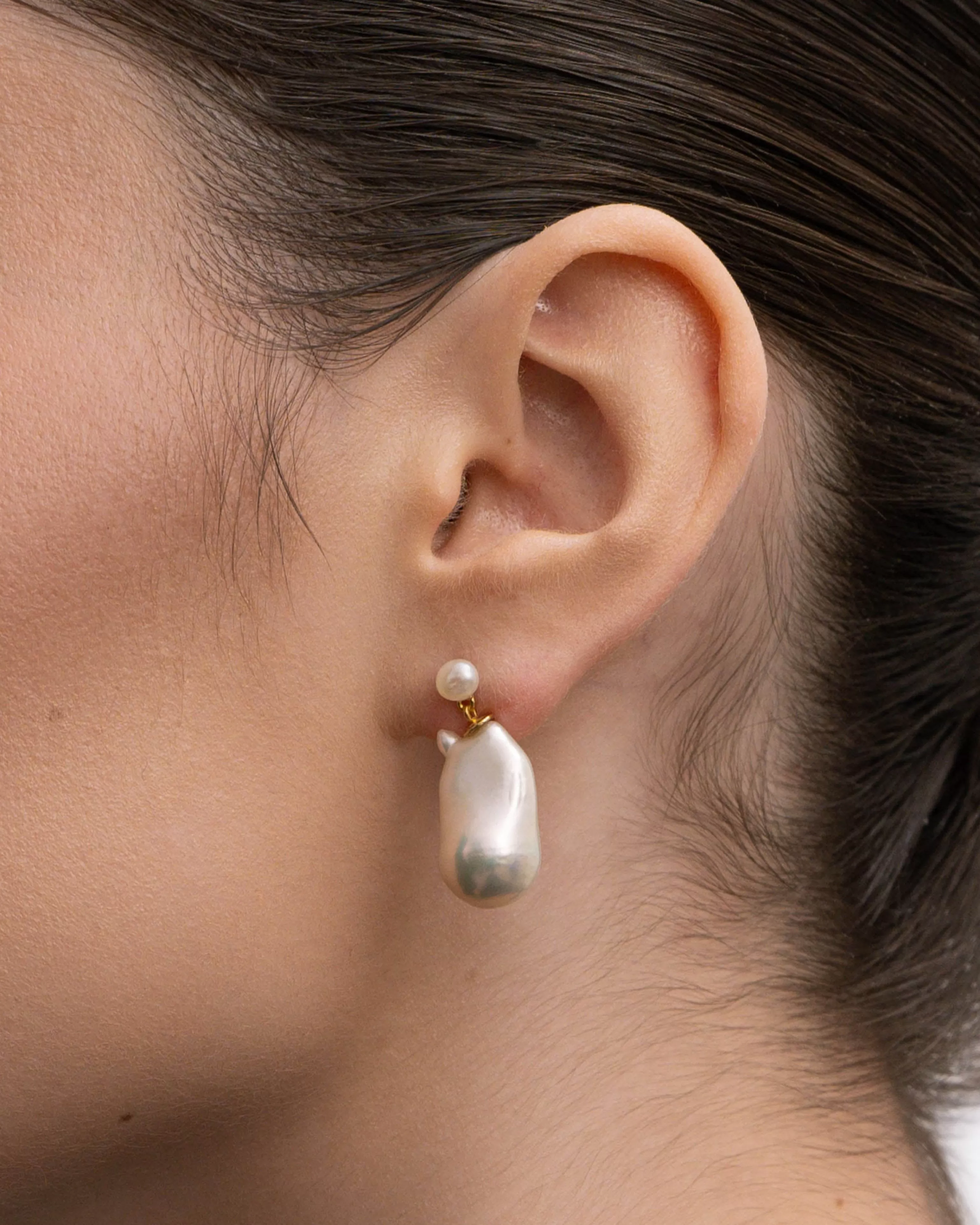 Pearls^BRUNA The Label Genova Earrings 18k Gold Vermeil & Pearls