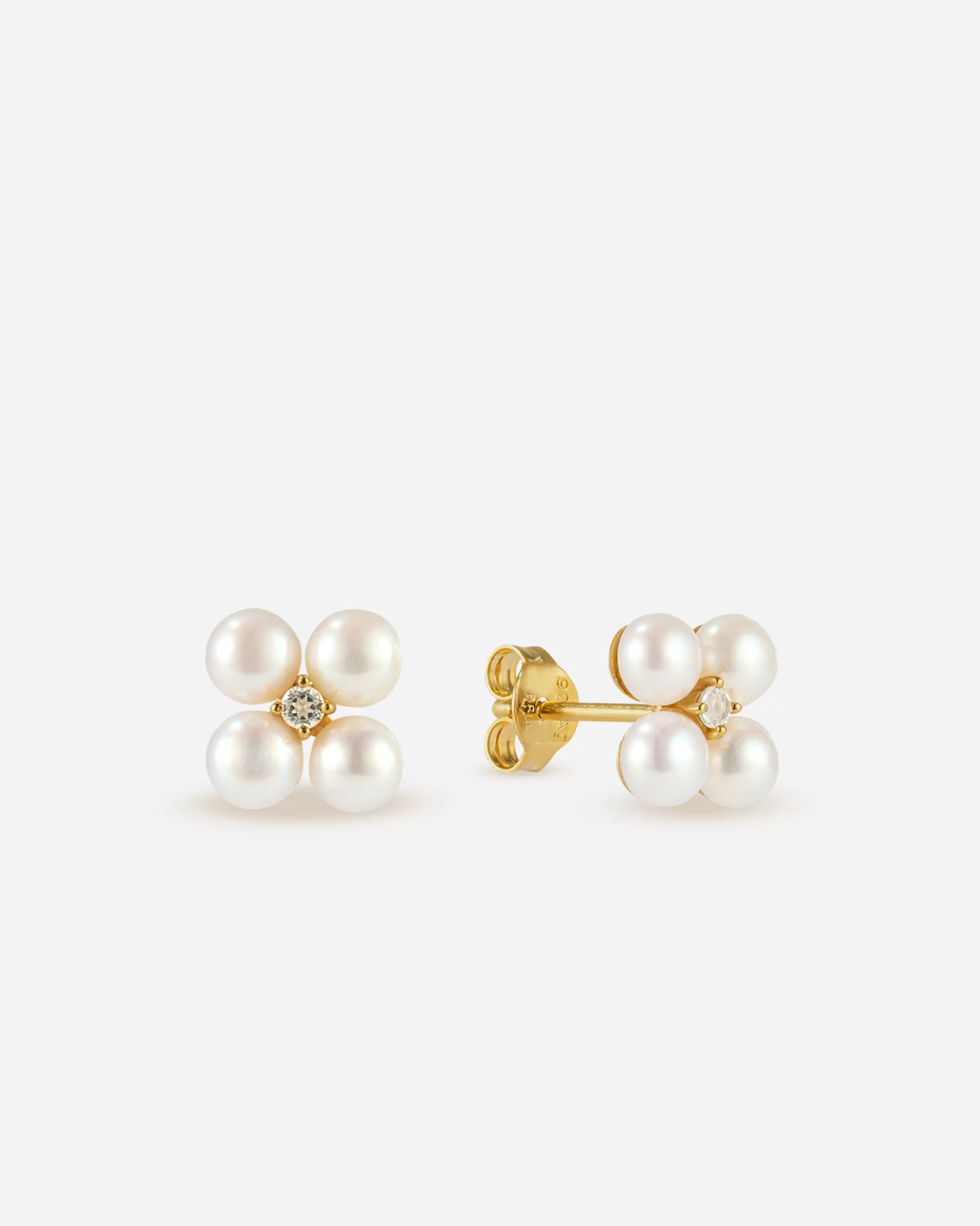 Studs | Pearls^BRUNA The Label Jardin Studs 18k Gold Vermeil & Gemstones & Pearls