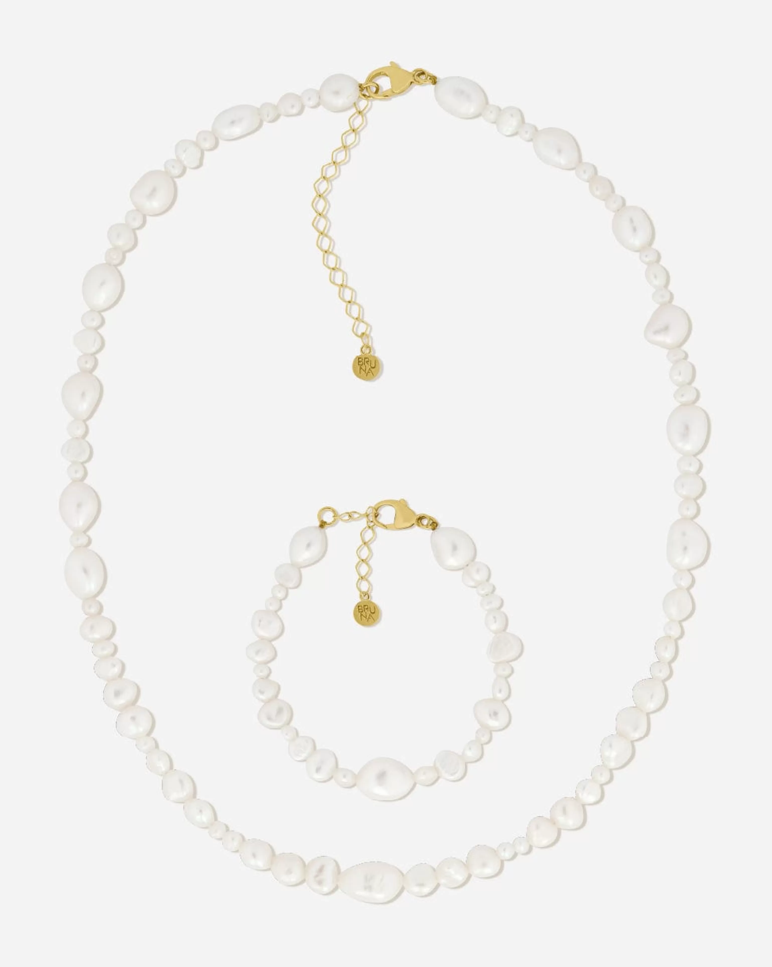 Pearl Jewelry^BRUNA The Label La Mer Set 18k Gold Vermeil