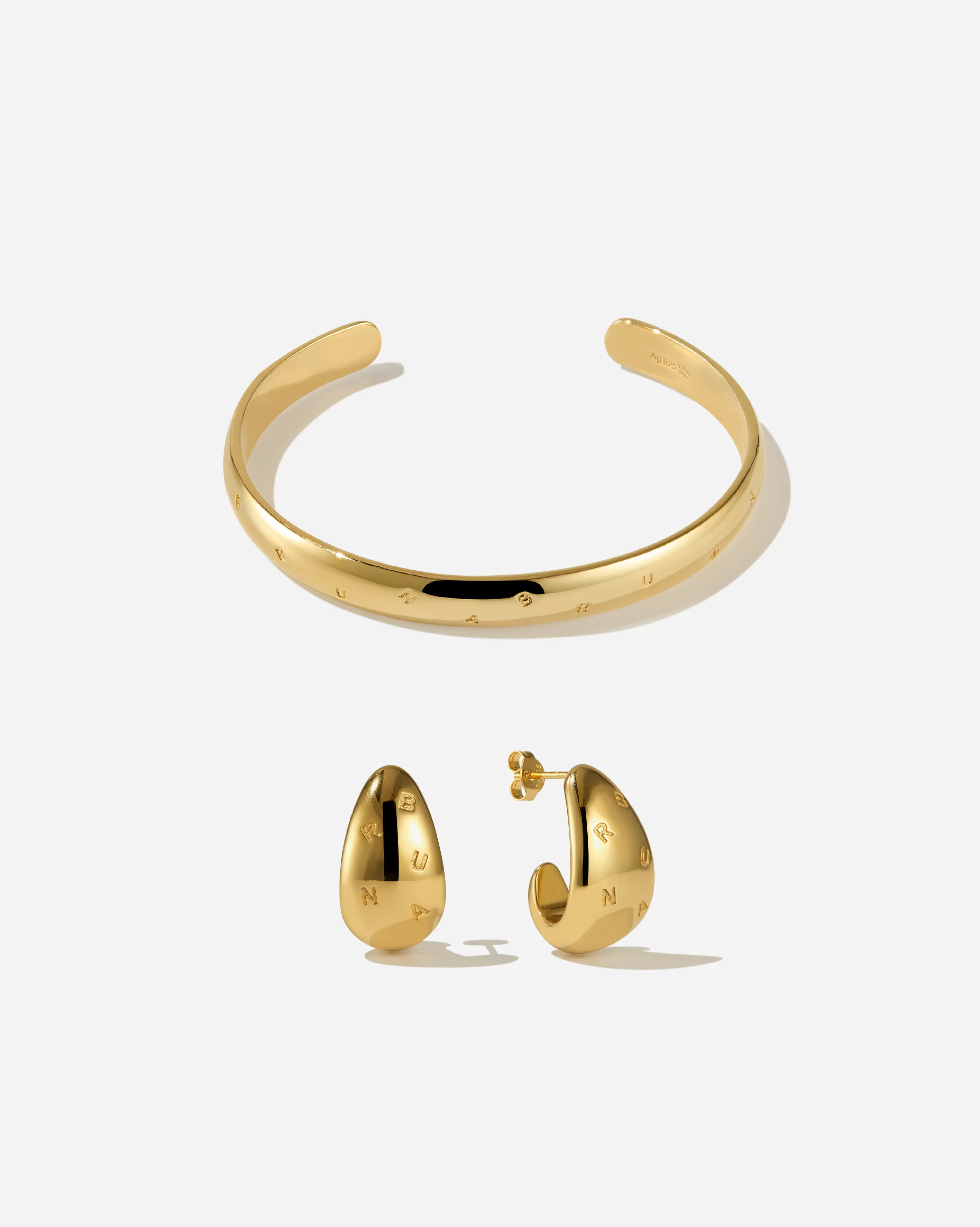 Statement Jewelry^BRUNA The Label Logo Set 18k Gold Vermeil