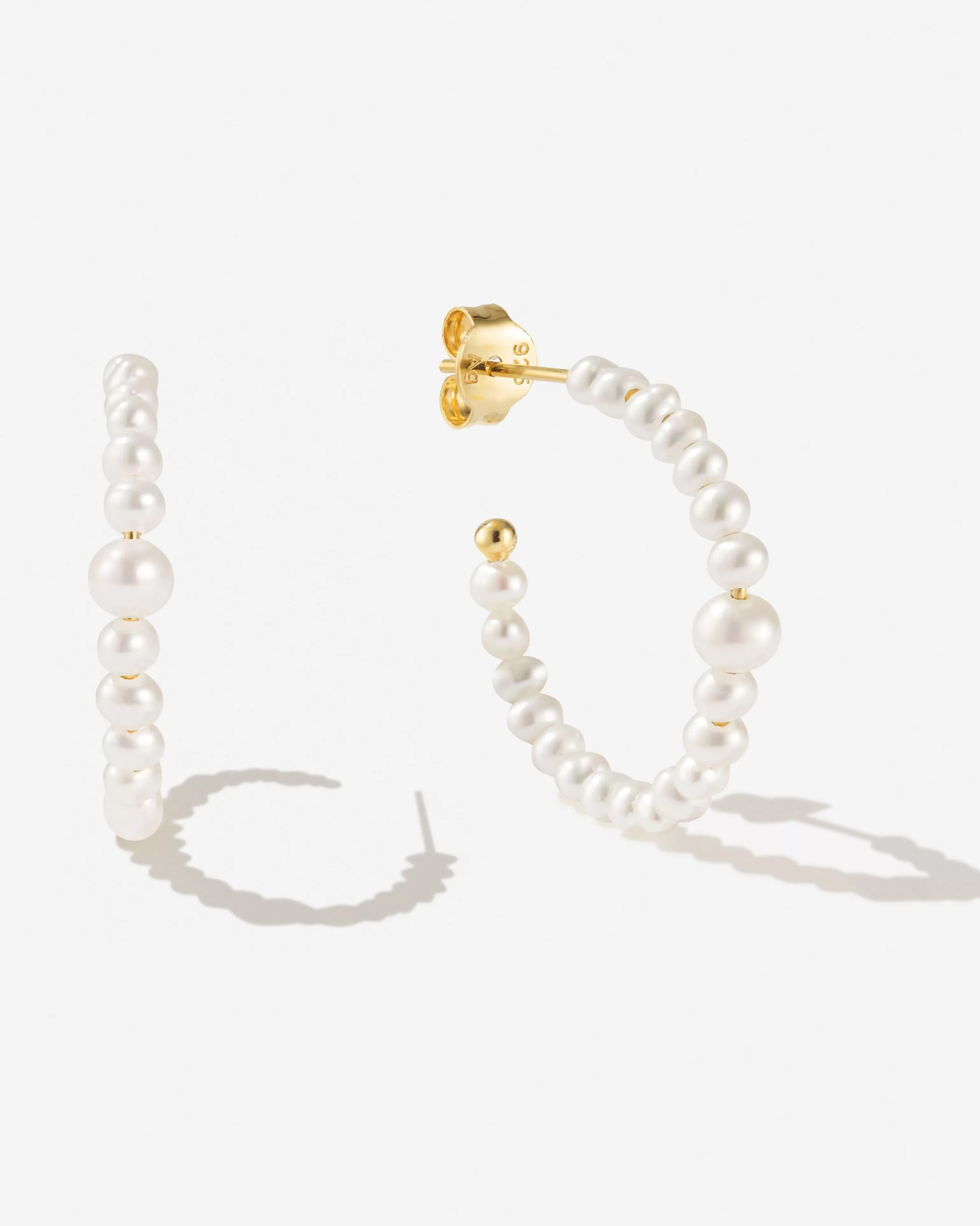 Hoops | Pearls^BRUNA The Label Marinella Hoops 18k Gold Vermeil & Pearls