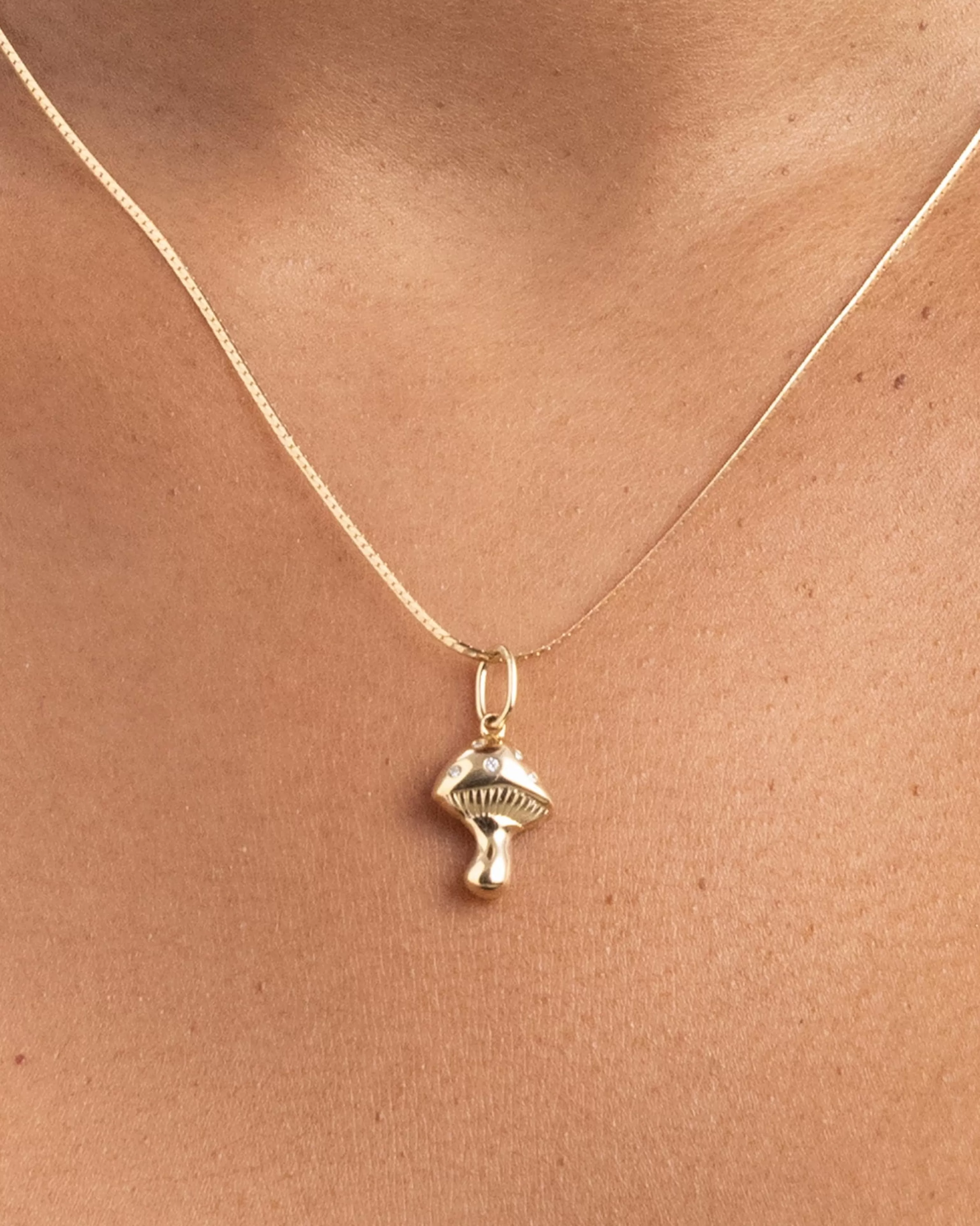 Diamonds | Necklace Charms^BRUNA The Label Mushroom Charm