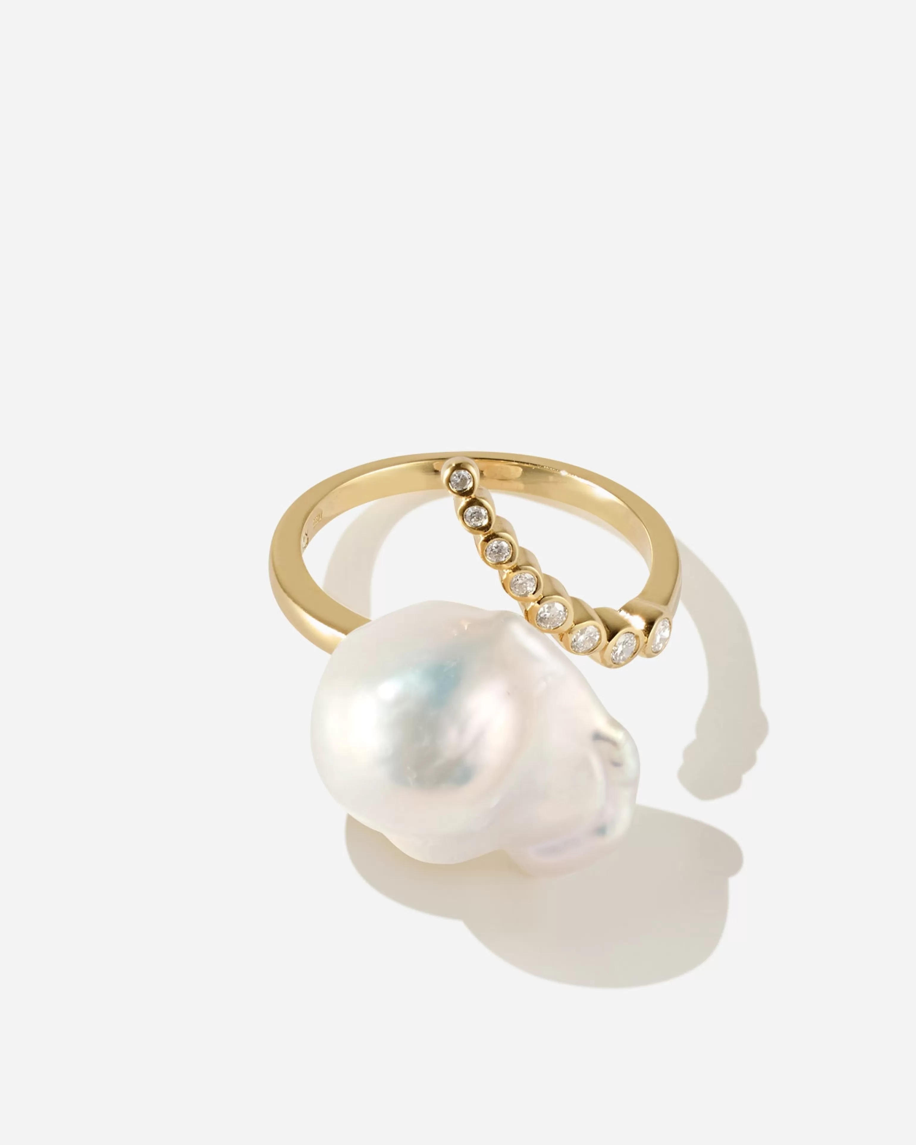 Stacking Rings | Pearls^BRUNA The Label Pamplona Ring 14k Yellow Gold & Laboratory-grown Diamonds