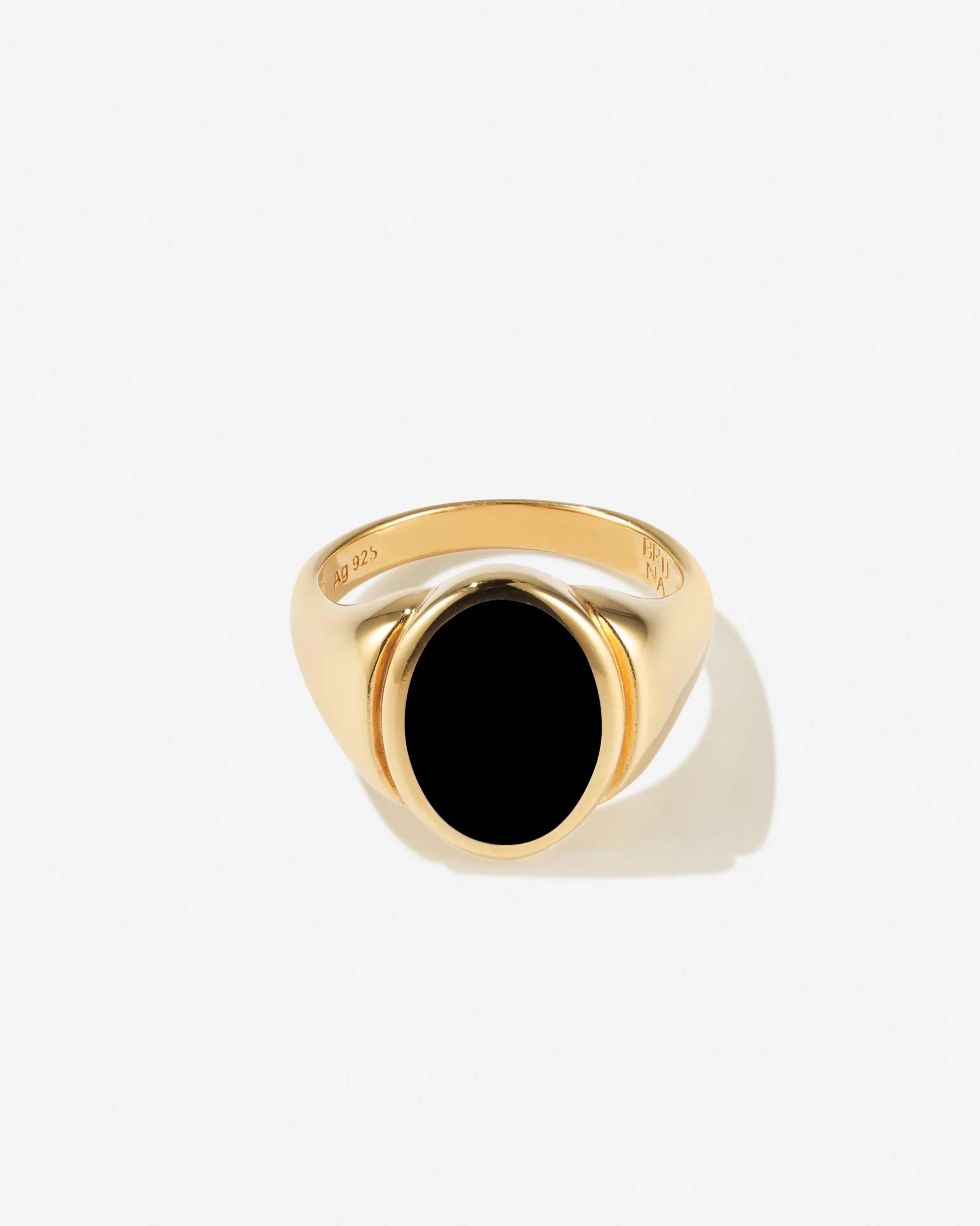 Signet | Gemstones^BRUNA The Label Puglia Onyx Ring 18k Gold Vermeil & Gemstones