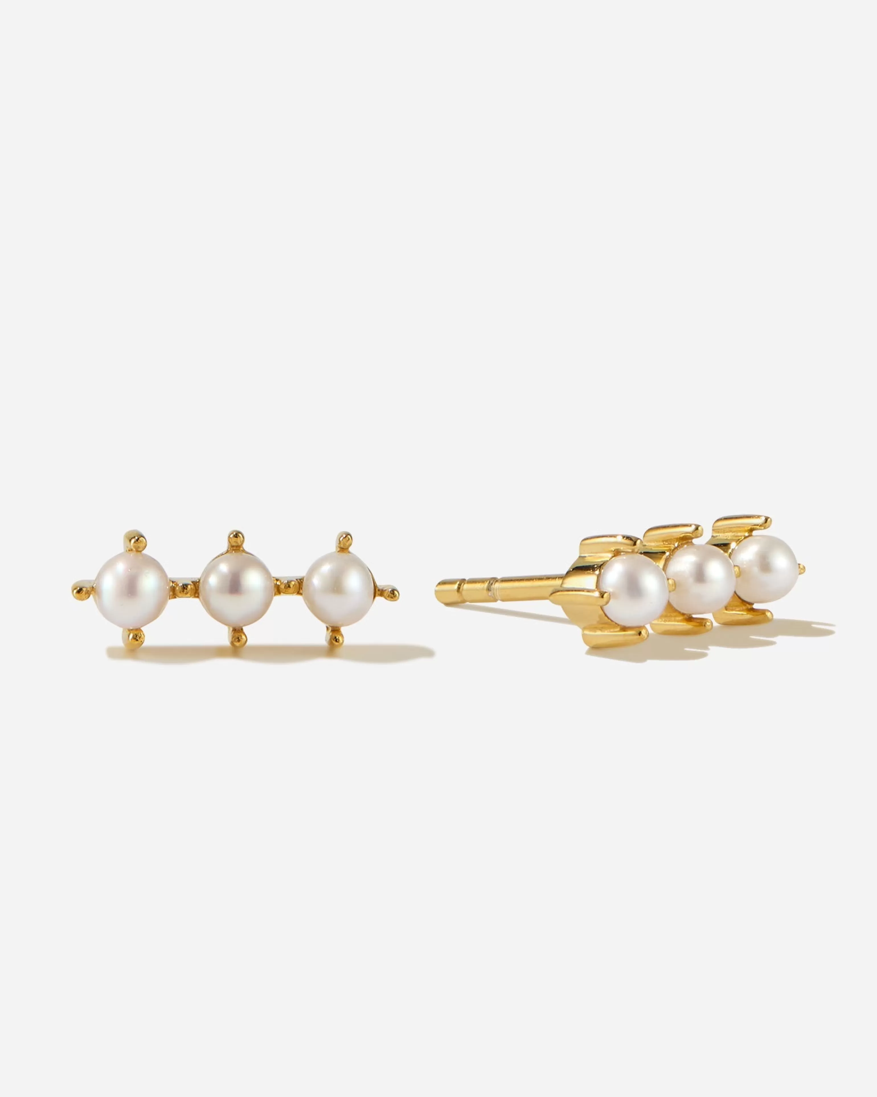 Studs | Pearls^BRUNA The Label Rochelle Earrings 18k Gold Vermeil & Pearls