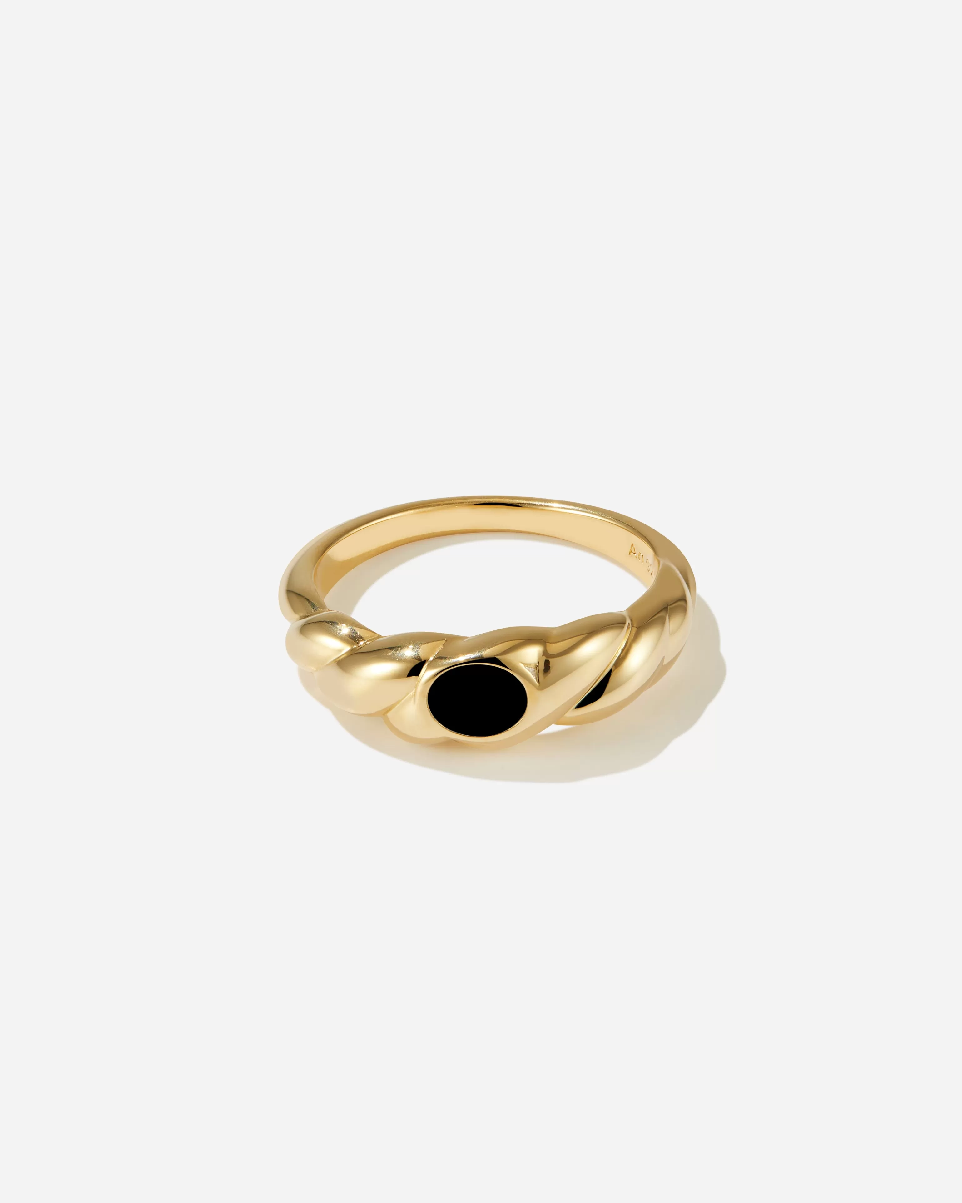 Engagement | Gemstones^BRUNA The Label Roussillon Onyx Ring 18k Gold Vermeil