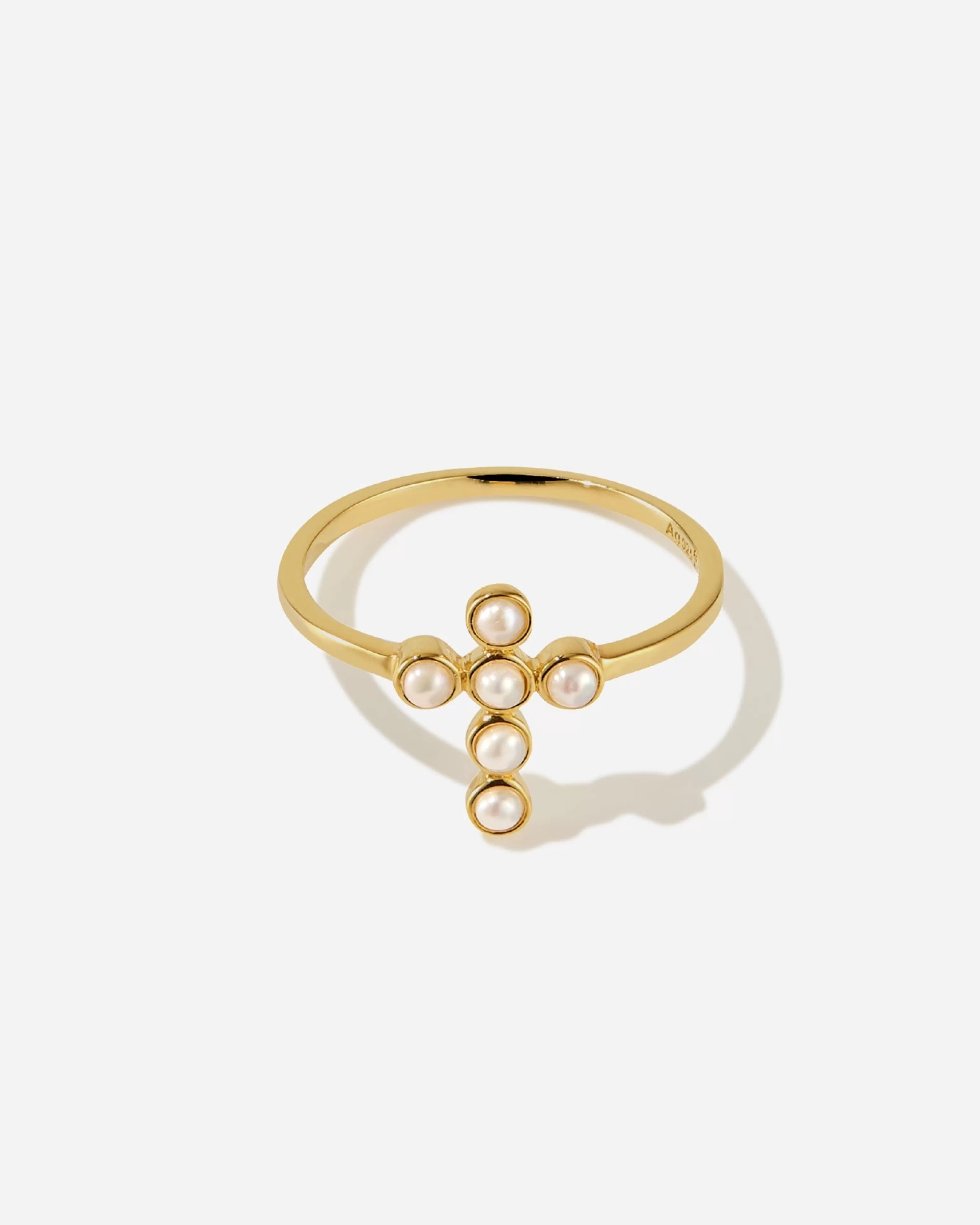 Stacking Rings | Gemstones^BRUNA The Label Saint-Savin Pearl Ring 18k Gold Vermeil & Pearls