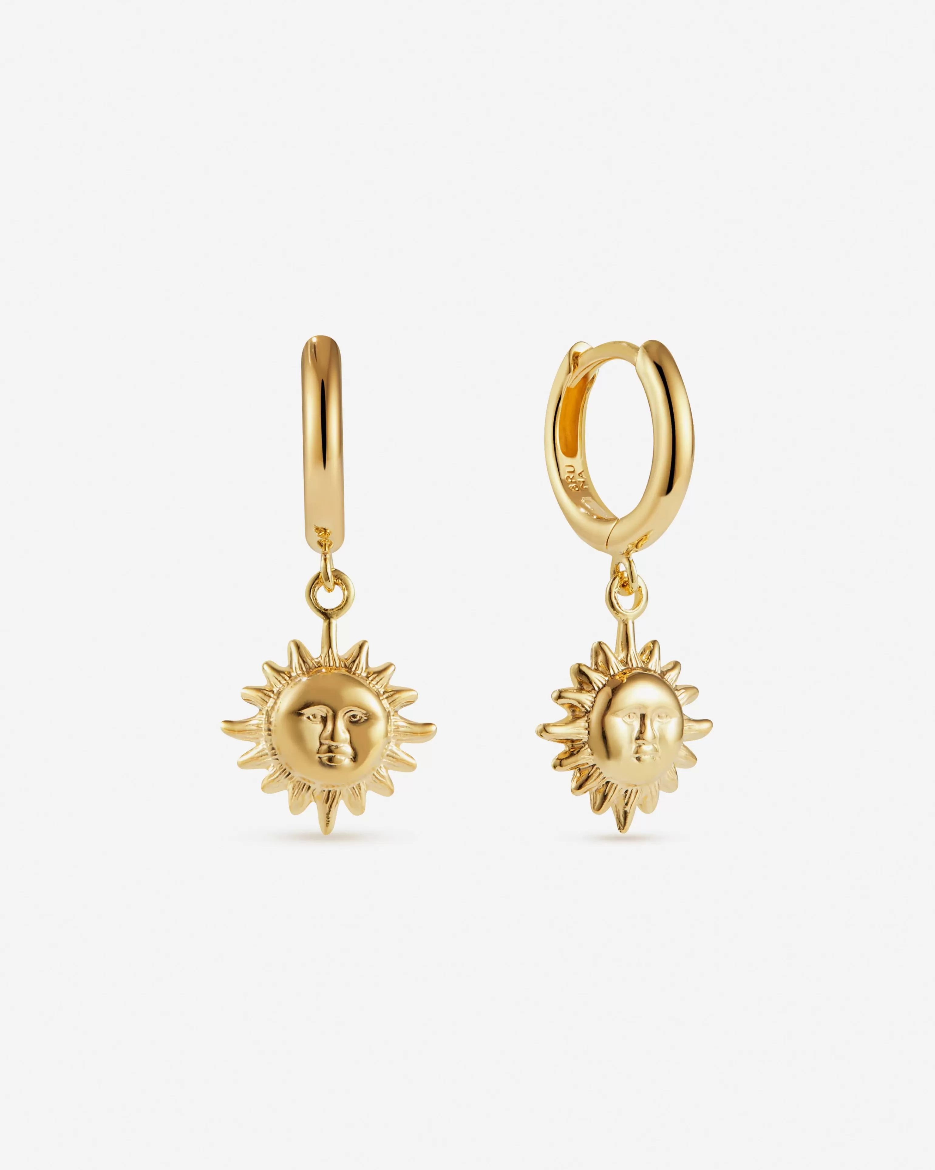 Charm Hoops | Hoops^BRUNA The Label Solana Hoops 18k Gold Vermeil