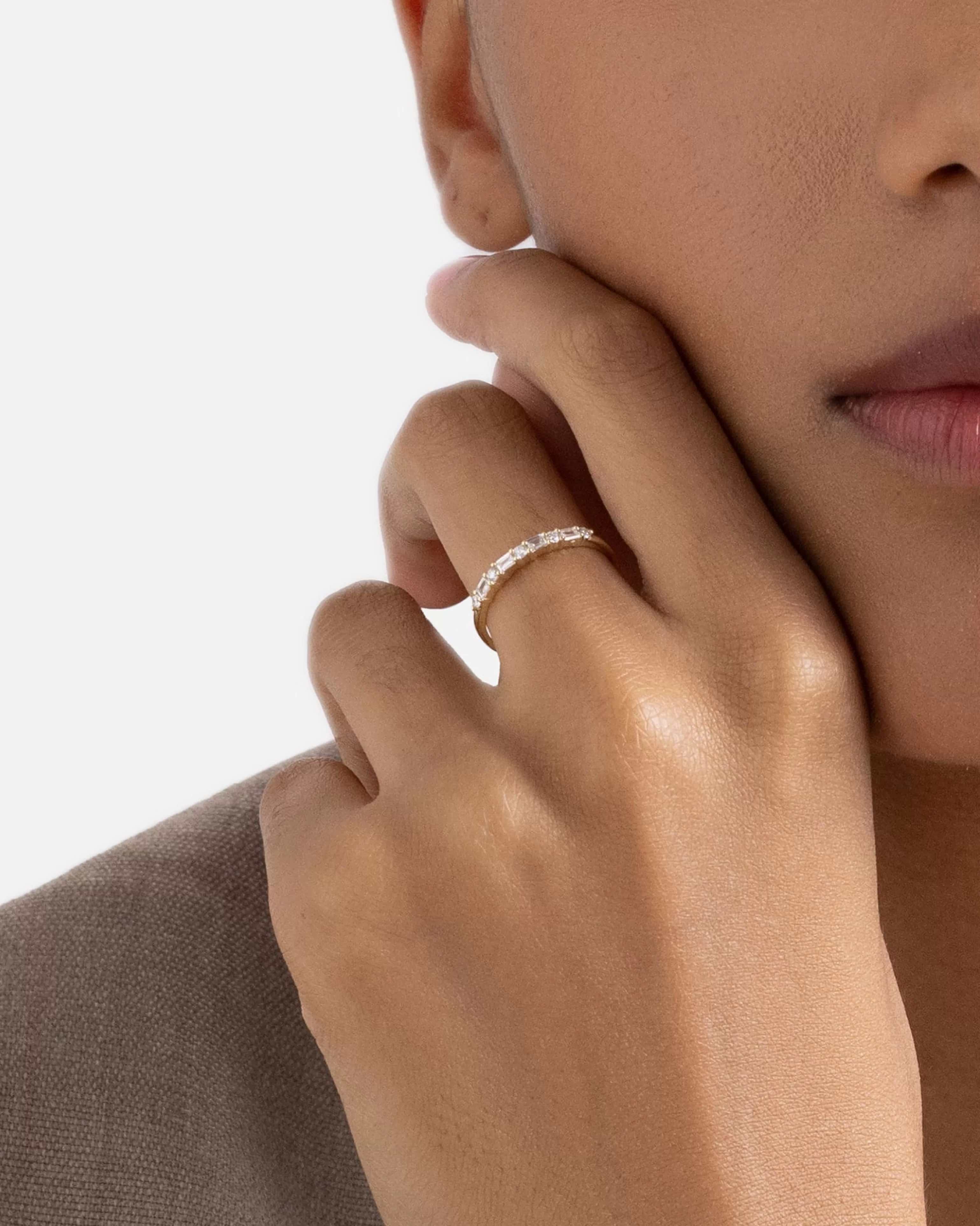 Engagement | Delicate^BRUNA The Label Éternité Ring 14k Yellow Gold & Laboratory-grown Diamonds