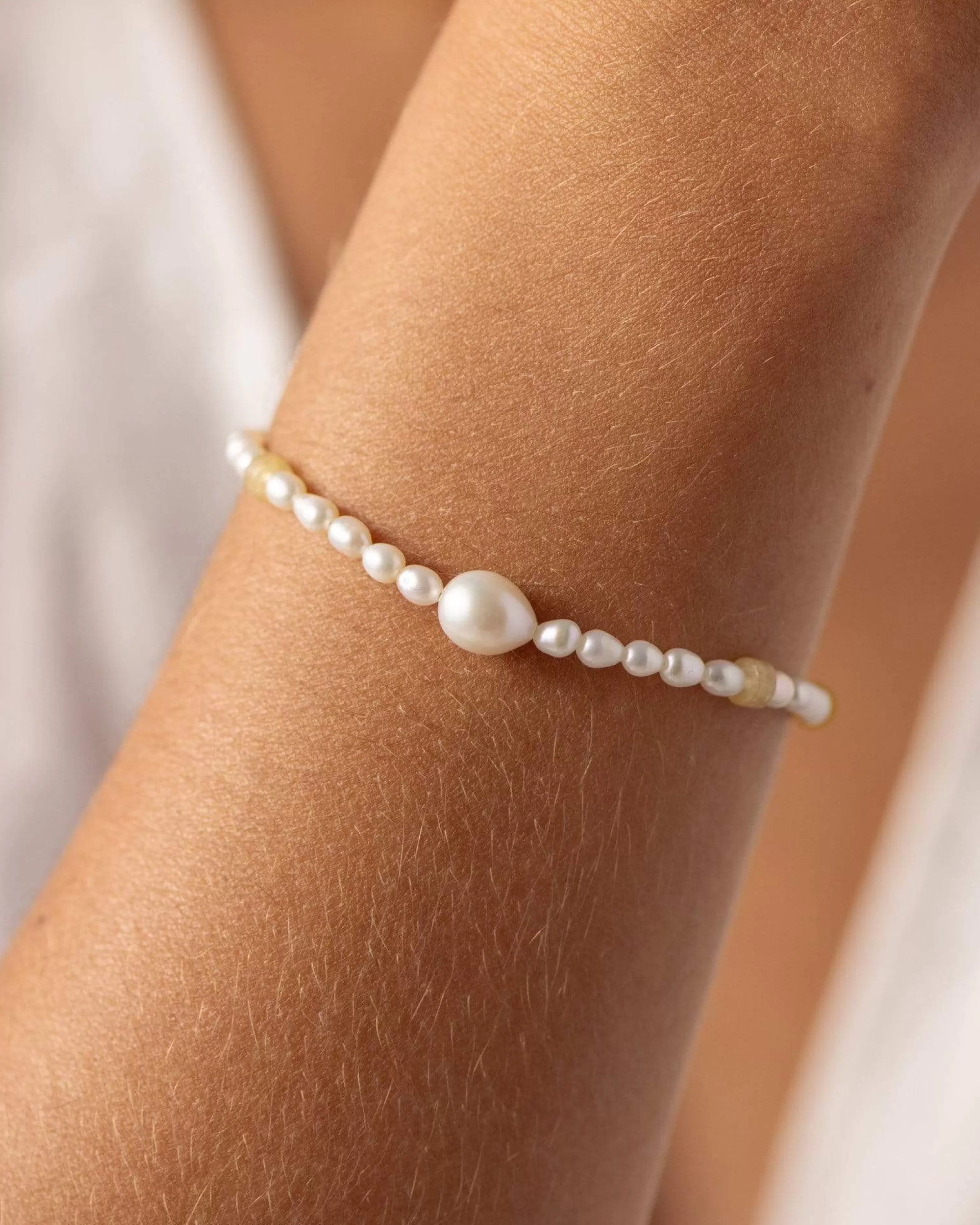 Pearls | Beaded^BRUNA The Label Terra Bracelet 18k Gold Vermeil & Pearls