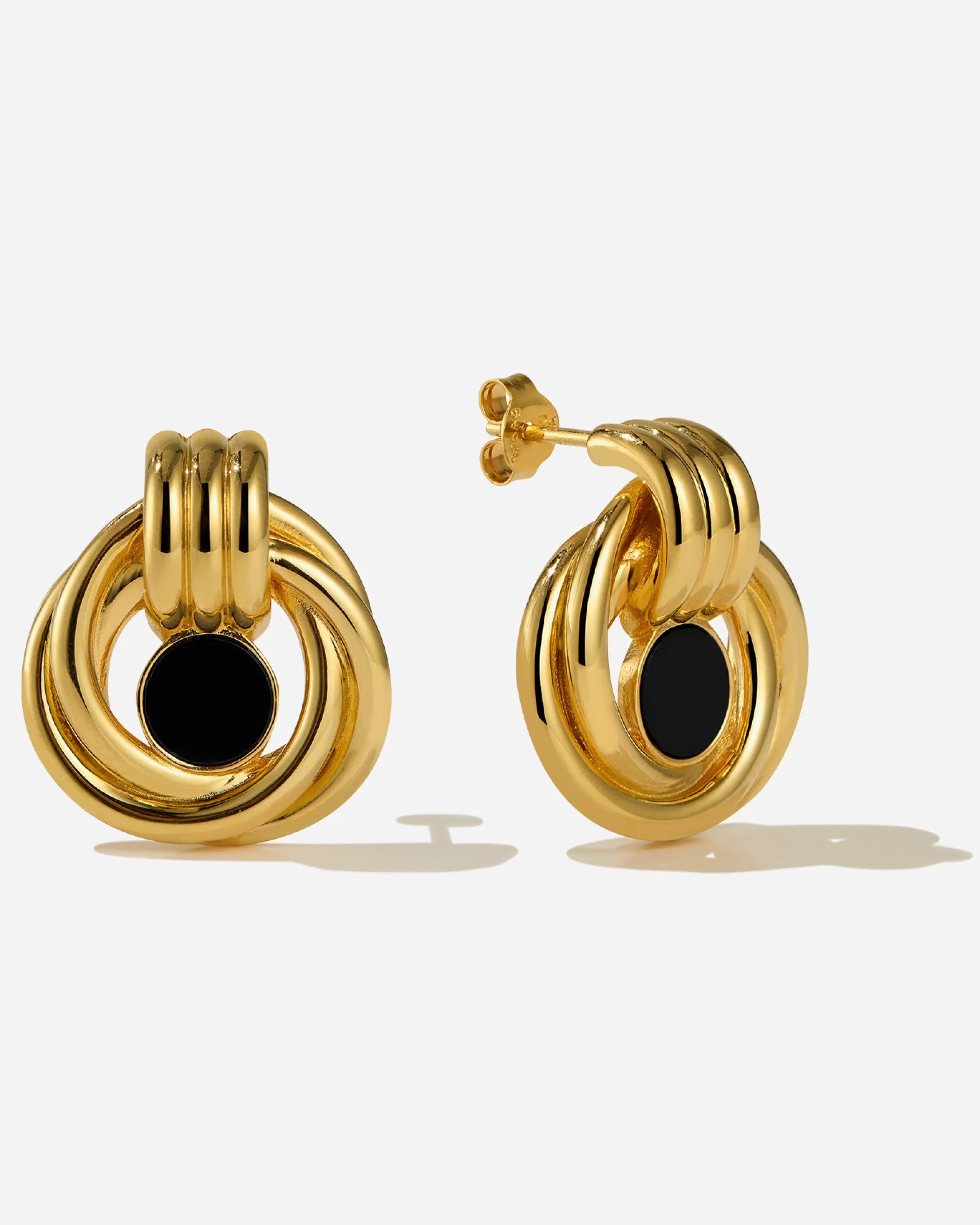 Studs^BRUNA The Label Tuscany Loop Onyx Earrings