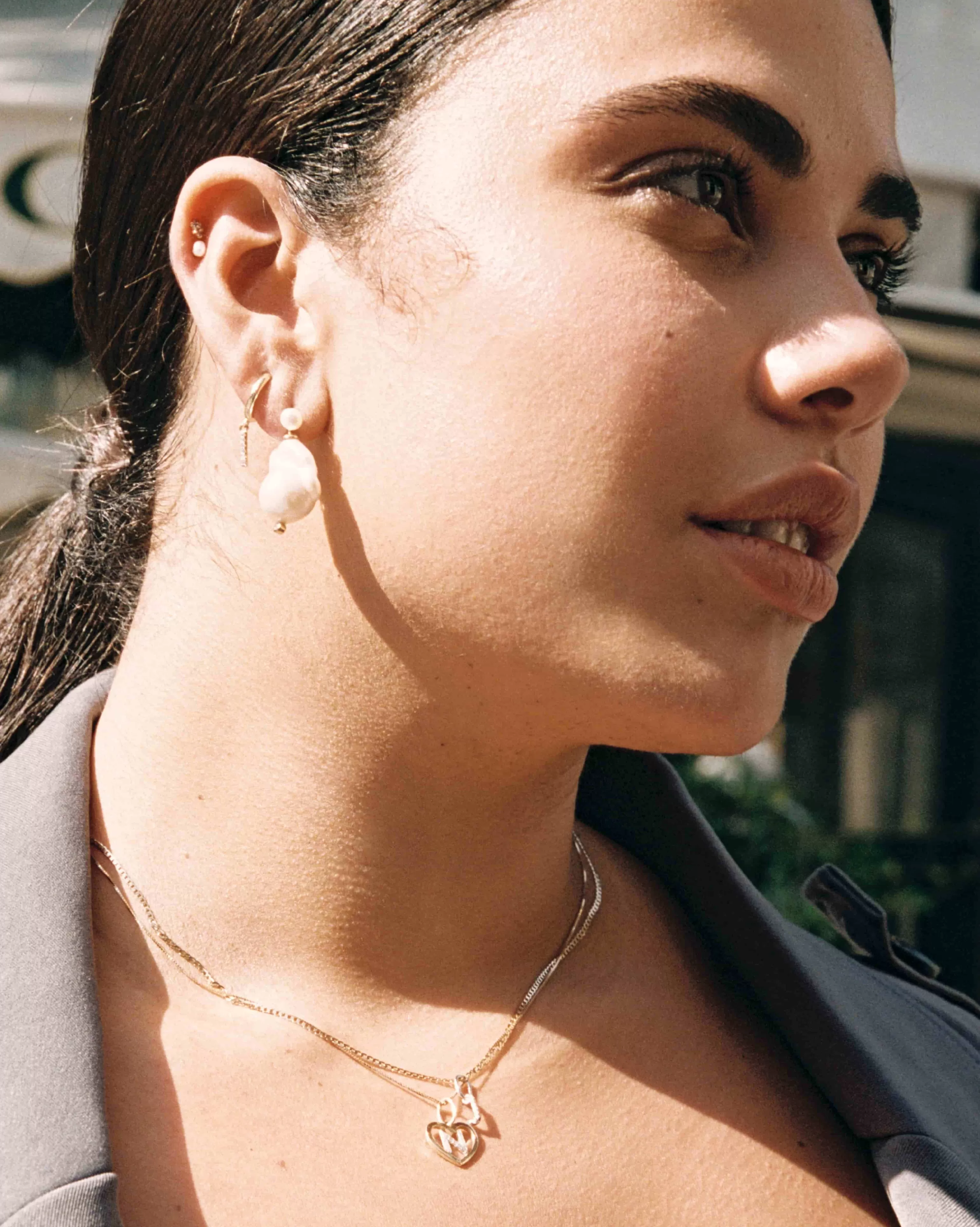 All Body Jewelry^BRUNA The Label Vendôme Threaded Stud 14k Yellow Gold & Pearls