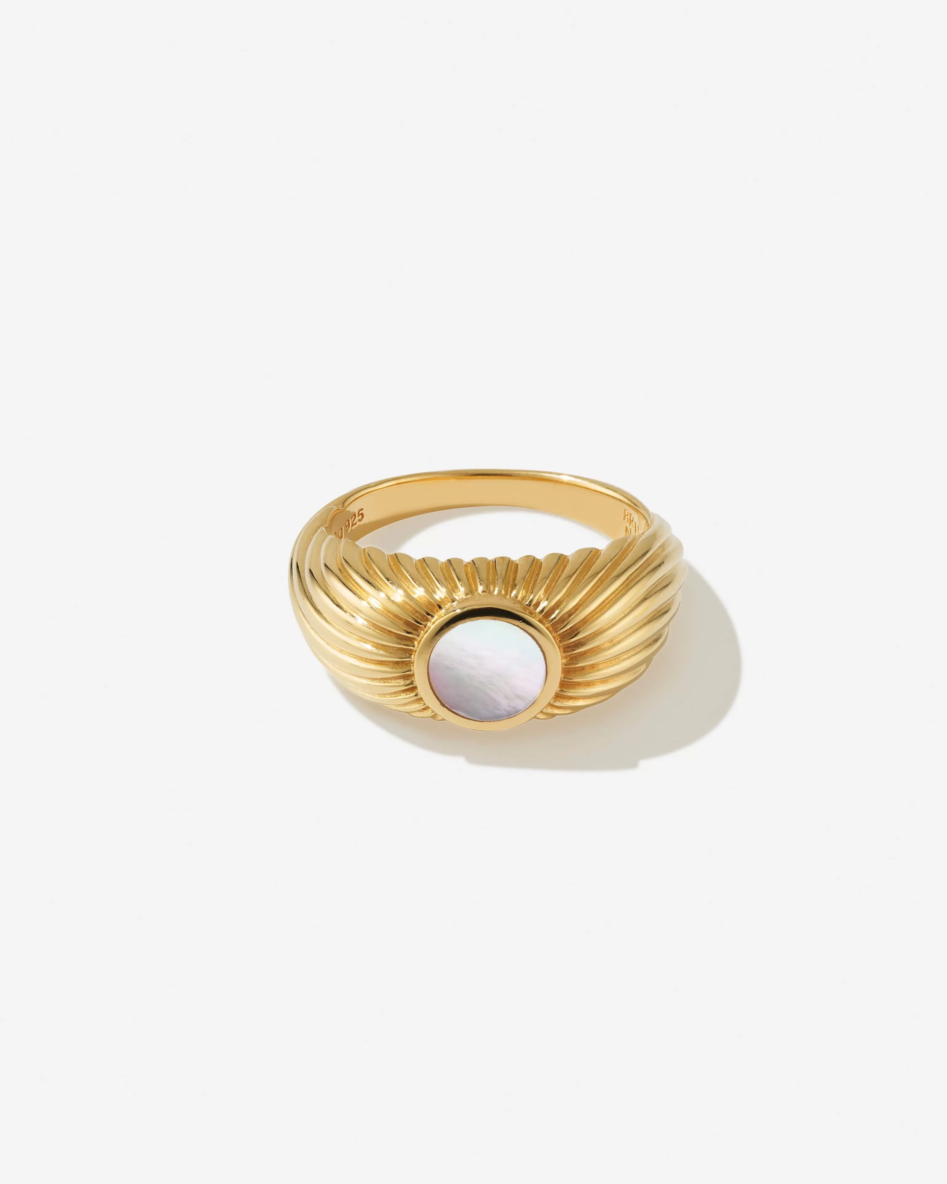 Gemstones | Pearls^BRUNA The Label Viana Ring 18k Gold Vermeil & Pearls